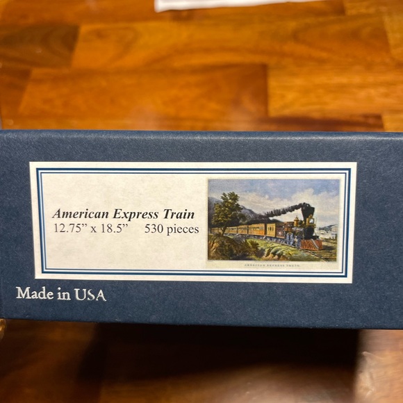 Liberty Puzzles Classic Wooden Jigsaw American Express Train 530 pieces COMPLETE - Picture 4 of 10